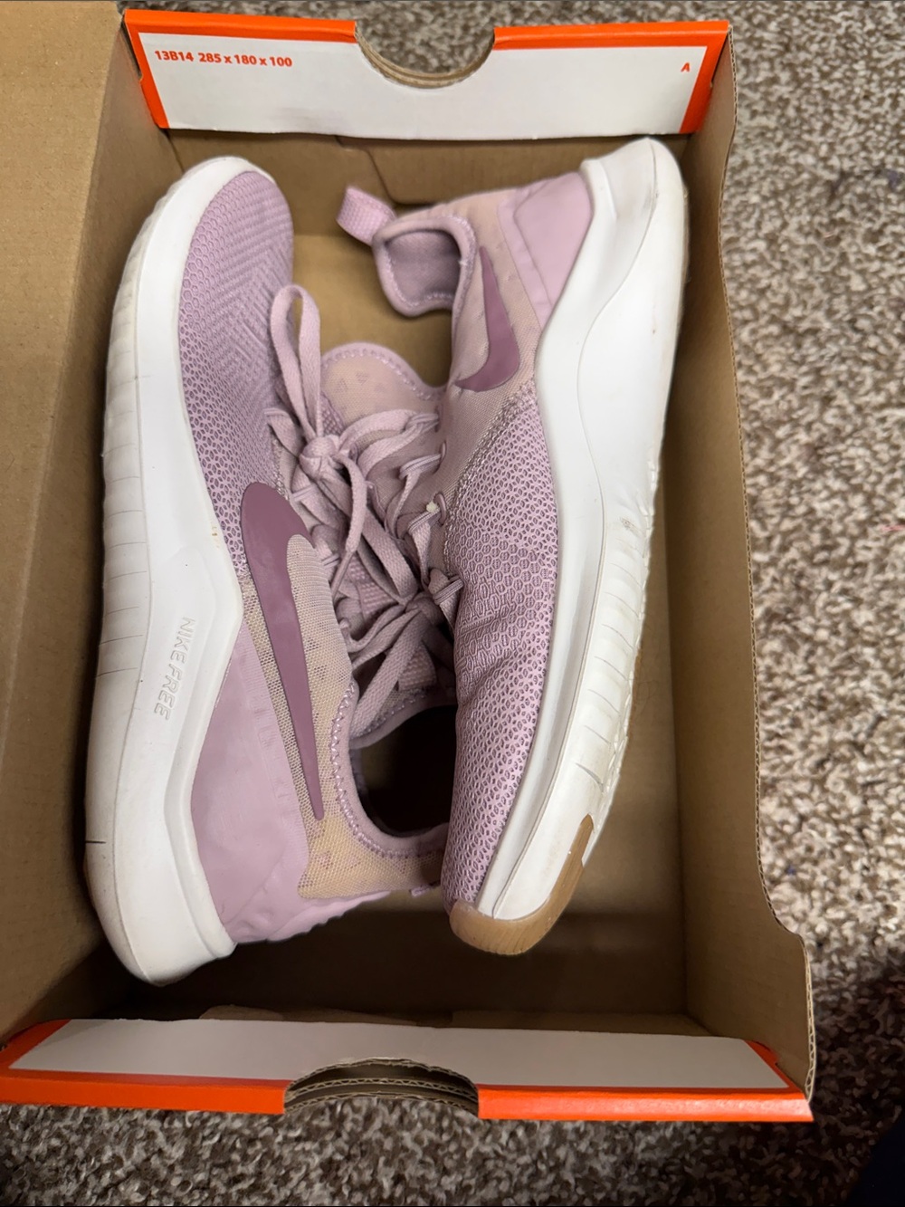 Nike Women’s Running Shoes in Lavender and White: Nike Free TR8